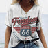 US Route 66 Print Tops - MiamiTeenyWeenyBikini.Com