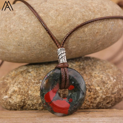Natural Amethyst Lapis Tiger Eye Stone Pendant - MiamiTeenyWeenyBikini.Com