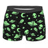 Green Alien UFO Moon Briefs