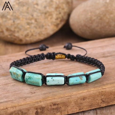 Natural Tourmaline Woven Bracelet