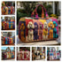Poodle Dogs Quilted Duffle Bag Funny Retro Travel Tote Handbag Men Women Outdoor Weekender Bag - MiamiTeenyWeenyBikini.Com.