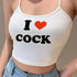 I Love Cock Tank Top - MiamiTeenyWeenyBikini.Com