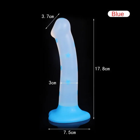 Jelly Glow Silicone Dildos - MiamiTeenyWeenyBikini.Com
