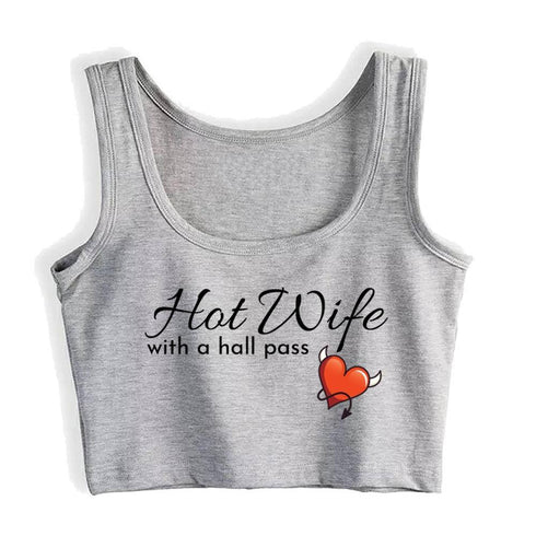 Hot Wife Crop Top - MiamiTeenyWeenyBikini.Com