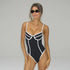 Black White One Piece Swimsuit - MiamiTeenyWeenyBikini.Com