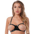 Wet Look Patent Leather Open Nipples Bra