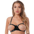 Wet Look Patent Leather Open Nipples Bra