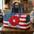 American Flag Quilted Duffle Bag - MiamiTeenyWeenyBikini.Com.