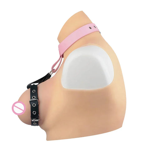 PU Leather Bra Adjustable Breast Binder