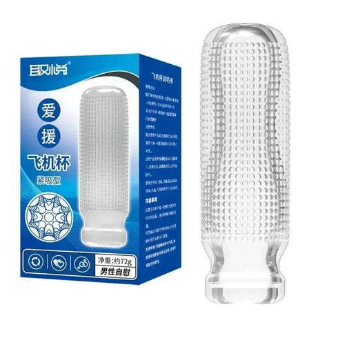 Men's Transparent Masturbation Cup - MiamiTeenyWeenyBikini.Com