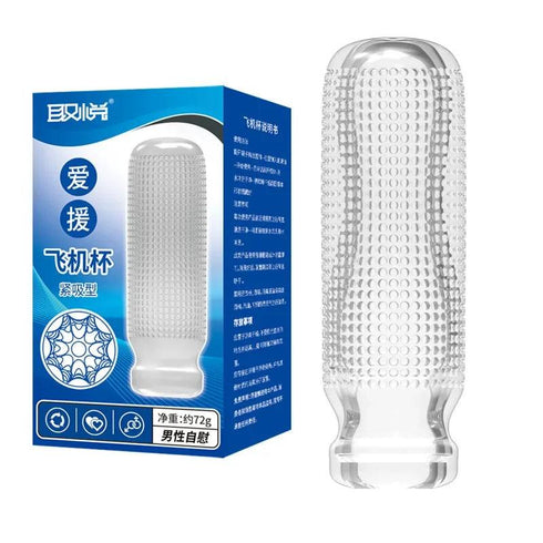 Men's Transparent Masturbation Cup