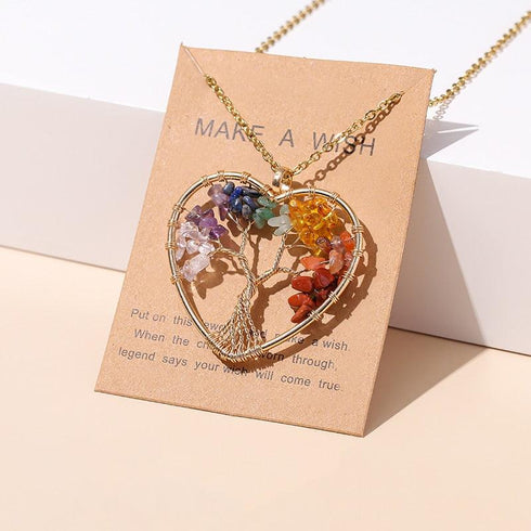 7 Chakras Tree Of Life Pendant