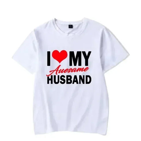I Love My Awesome Wife\ Husband T Shirts - MiamiTeenyWeenyBikini.Com