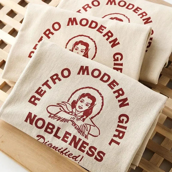 Retro Modern Girl Western T-Shirt - MiamiTeenyWeenyBikini.Com