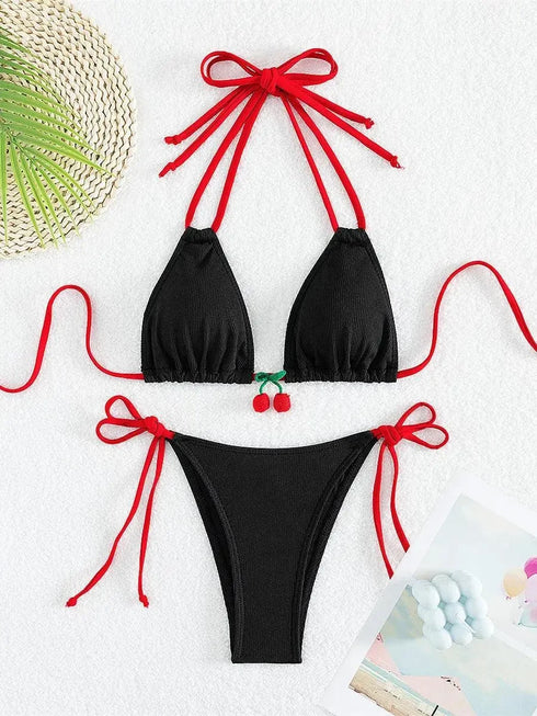 Strawberry Designer Bikini - MiamiTeenyWeenyBikini.Com