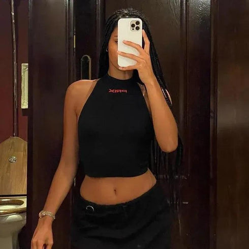 Backless Slim Crop Top - MiamiTeenyWeenyBikini.Com
