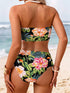 Tropical Floral Bandeau Bikini - MiamiTeenyWeenyBikini.Com