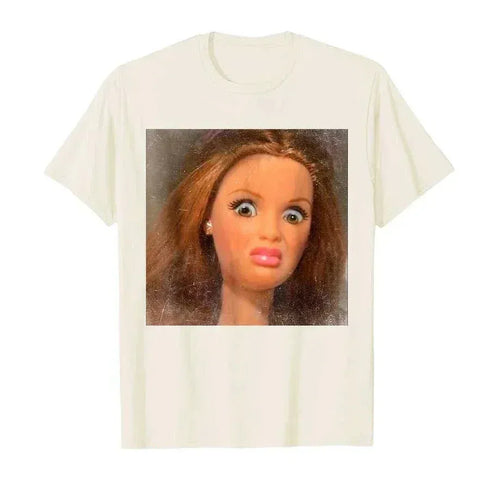 Summer Meme Doll Face T-Shirt - MiamiTeenyWeenyBikini.Com