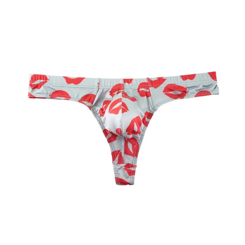 Ice Silk Men's Lips Thong - MiamiTeenyWeenyBikini.Com