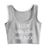 I Lick Swallow and Suck Crop Top - MiamiTeenyWeenyBikini.Com