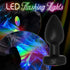 LED Colorful Light Wireless Remote Control Vibrator Butt Plug - MiamiTeenyWeenyBikini.Com