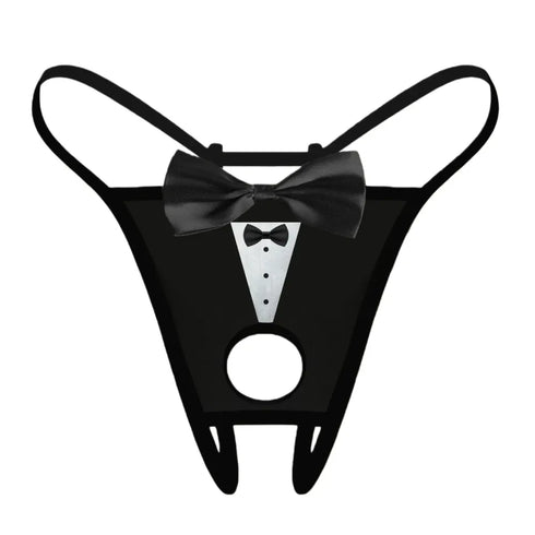 Men's Sexy Bow Thong Underwear - MiamiTeenyWeenyBikini.Com