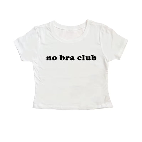 No Bra Club Crop Top