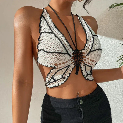 Handmade Crochet Bikini Top - MiamiTeenyWeenyBikini.Com.