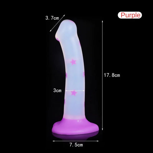 Jelly Glow Silicone Dildos - MiamiTeenyWeenyBikini.Com