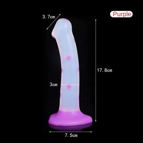 Jelly Glow Silicone Dildos - MiamiTeenyWeenyBikini.Com