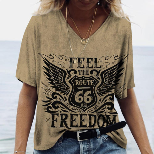 US Route 66 Print Tops