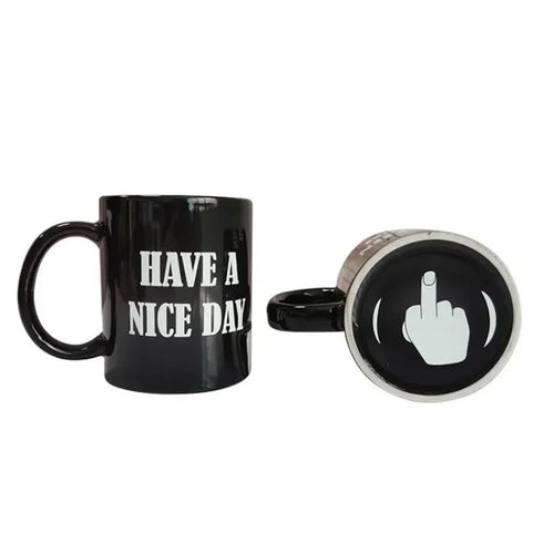 Middle Finger Ceramic Coffee Cup - MiamiTeenyWeenyBikini.Com