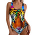 Caspian Tiger One-Piece Swimwear - MiamiTeenyWeenyBikini.Com