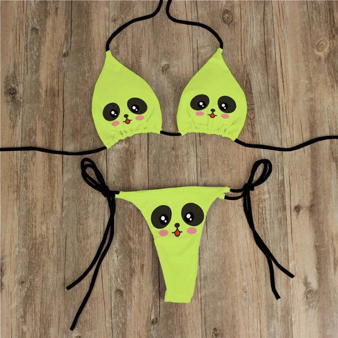 Funny Face Bikini Set - MiamiTeenyWeenyBikini.Com