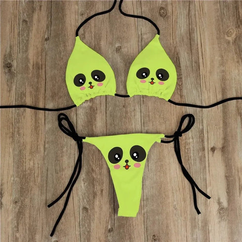 Funny Face Bikini Set - MiamiTeenyWeenyBikini.Com