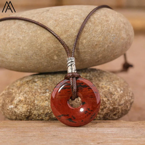 Natural Amethyst Lapis Tiger Eye Stone Pendant - MiamiTeenyWeenyBikini.Com