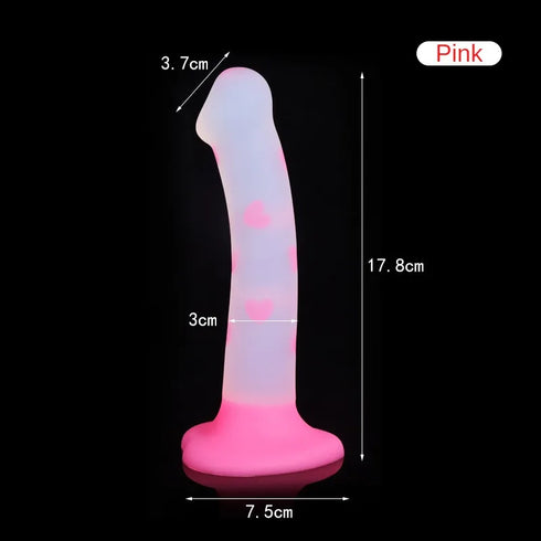 Jelly Glow Silicone Dildos - MiamiTeenyWeenyBikini.Com