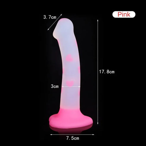 Jelly Glow Silicone Dildos - MiamiTeenyWeenyBikini.Com