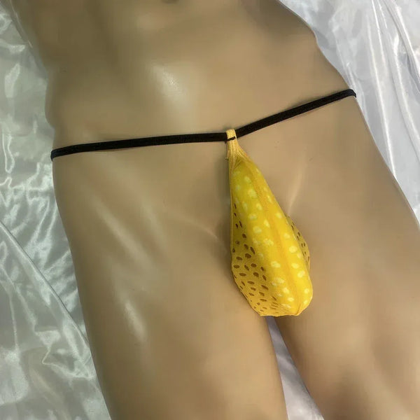 Mini Sexy Men’s Transparent Mesh Stand-Up Thong - MiamiTeenyWeenyBikini.Com