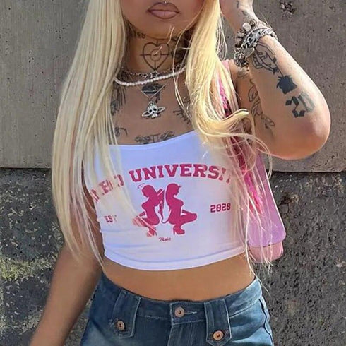 Bimbo University Crop Top - MiamiTeenyWeenyBikini.Com