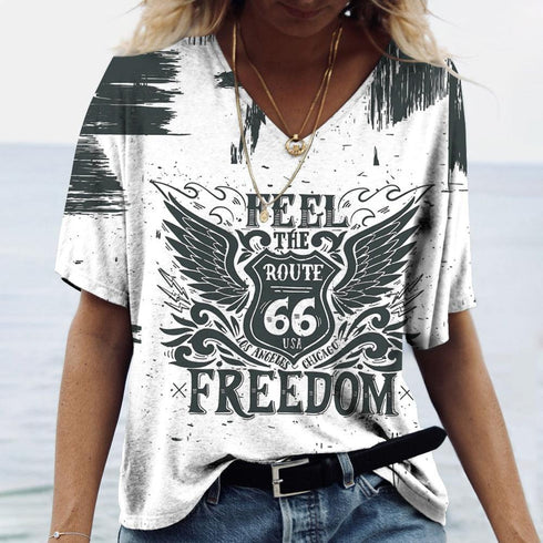 US Route 66 Print Tops - MiamiTeenyWeenyBikini.Com