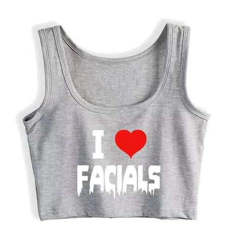I Love Facials Tank Top - MiamiTeenyWeenyBikini.Com