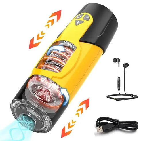 Telescopic Rotation Male Masturbator - MiamiTeenyWeenyBikini.Com