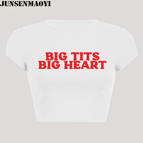 Big Tits Big Heart Crop Top