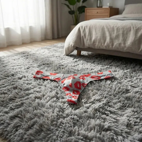 Ice Silk Men's Lips Thong - MiamiTeenyWeenyBikini.Com