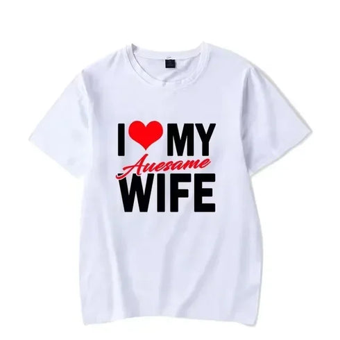 I Love My Awesome Wife\ Husband T Shirts - MiamiTeenyWeenyBikini.Com
