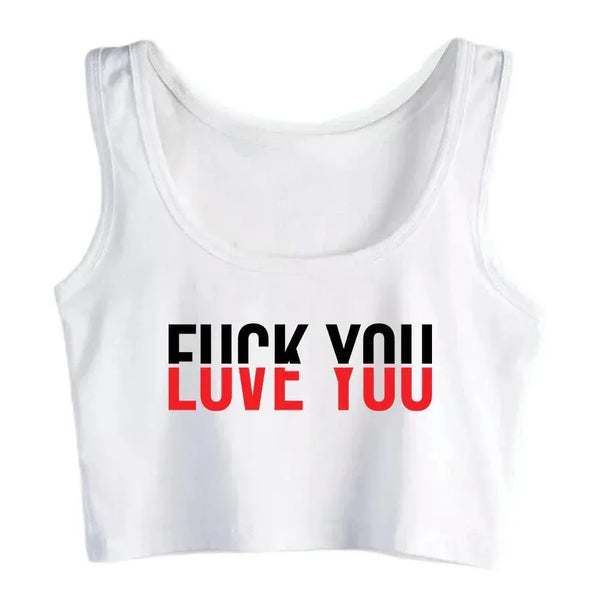 Love/Fuck You Tank Top - MiamiTeenyWeenyBikini.Com