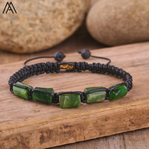 Natural Tourmaline Woven Bracelet