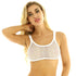 See Through Fishnet Crop Top