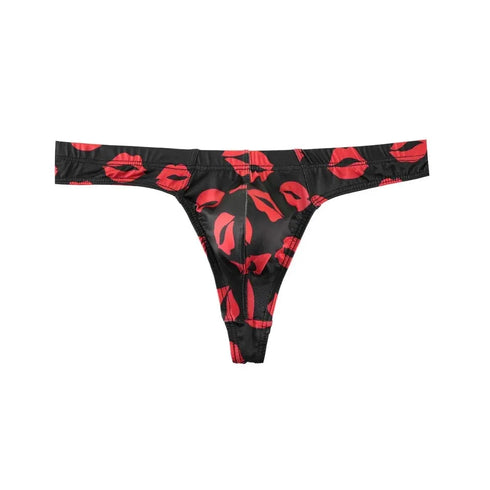 Ice Silk Men's Lips Thong - MiamiTeenyWeenyBikini.Com
